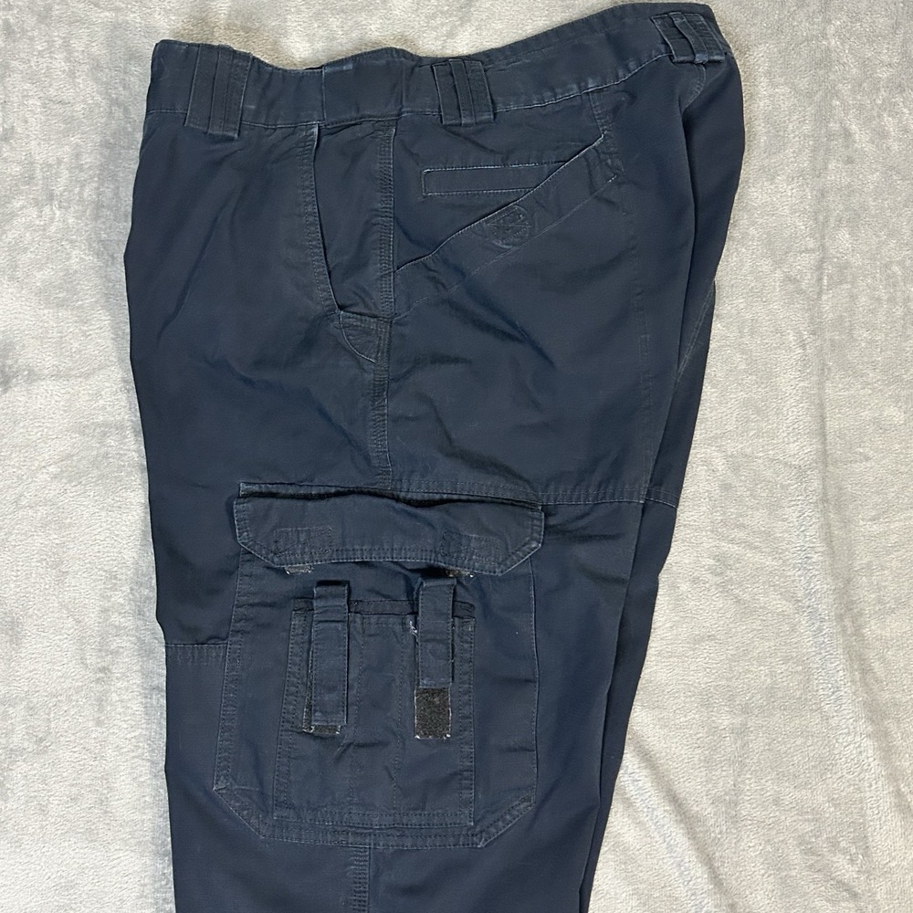 5.11 Tactical Pants 32x28 Navy Ripstop Cargo Police EMS Workwear Mens Utility - Picture 8 of 10